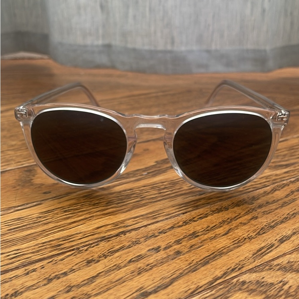 Warby Parker transparent frame sunglasses NWOT
